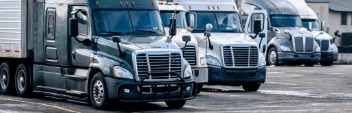 Fleet of trucks for full truck load shipping services